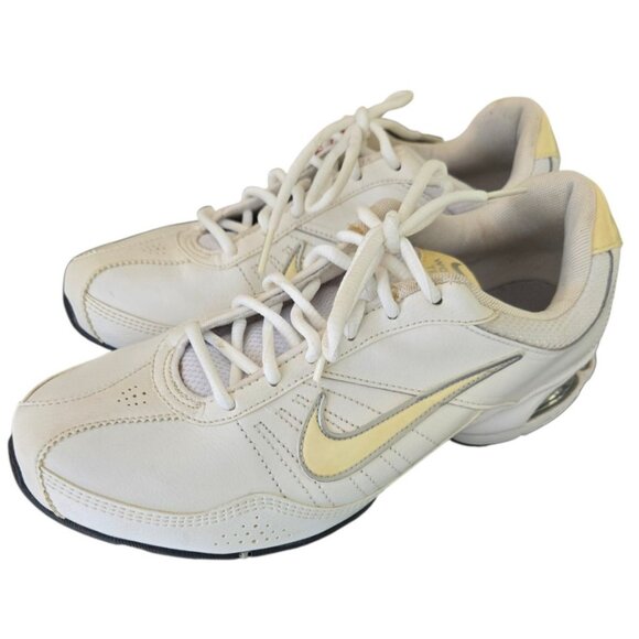 Nike Air Exceed Women's 9.5 White Yellow Training Shoes Lace Up Low Top - Picture 3 of 9